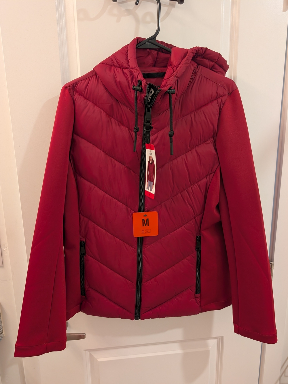 NWT - Women's Brick Red DKNY Puffer Jacket
